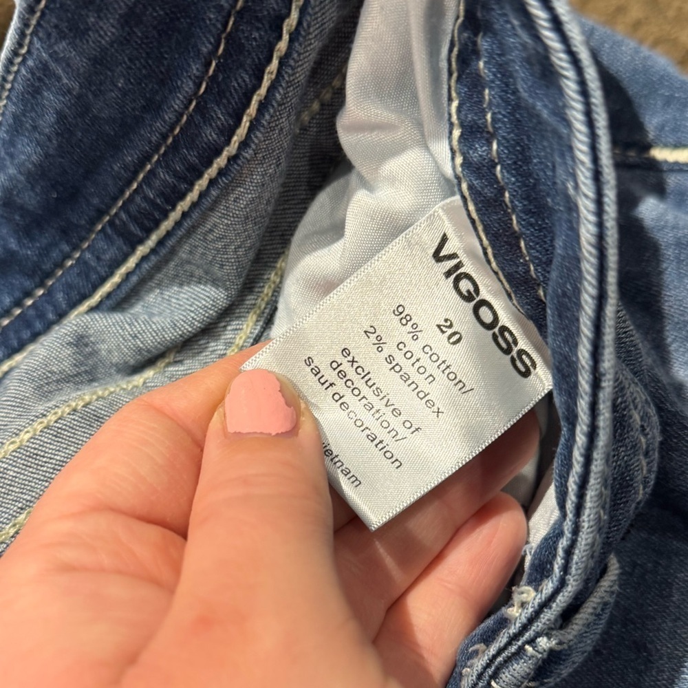 Vigoss Blue Denim Women's Shorts - Picture 4 of 5